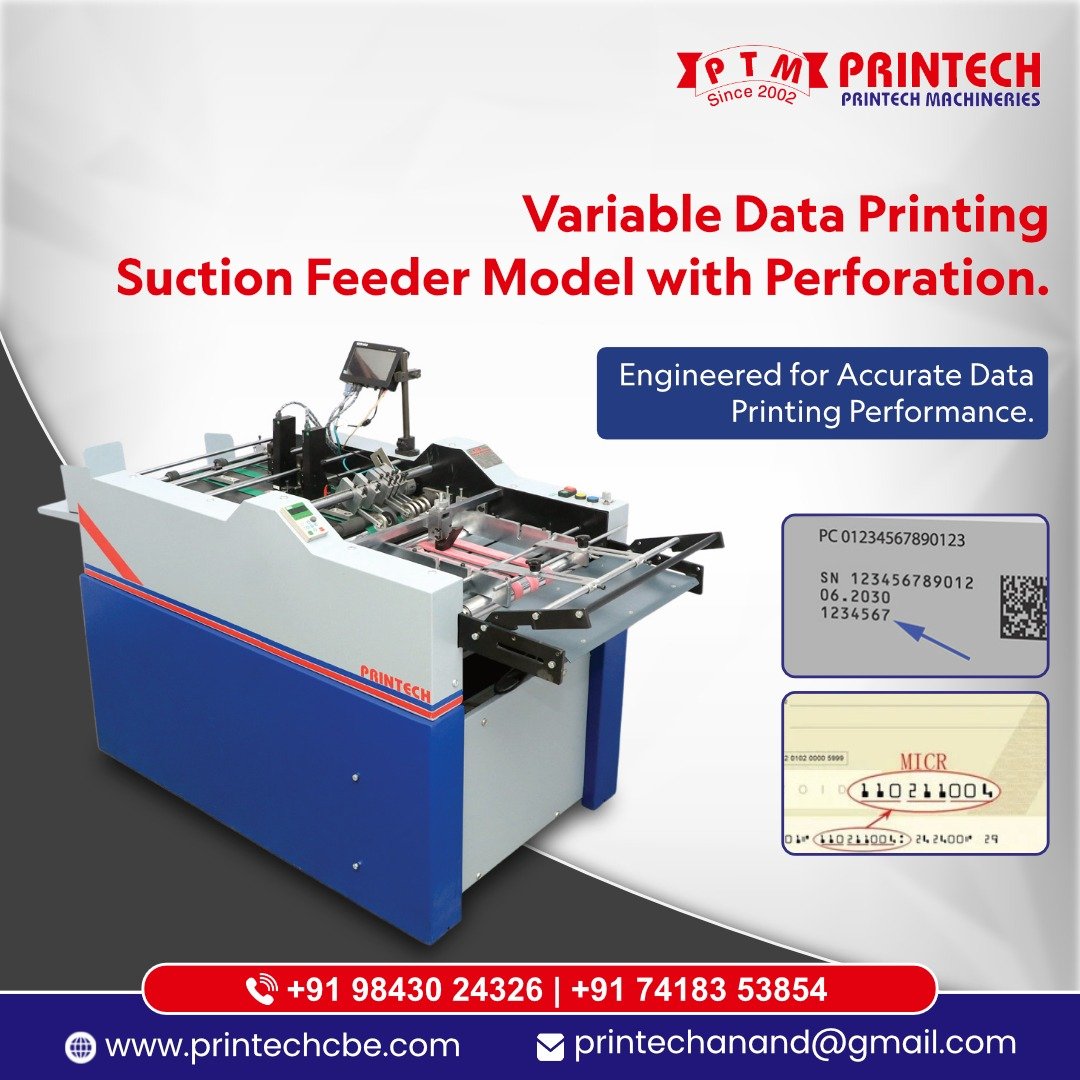 VDP Numbering with Perforation Machine Manufacturers in India