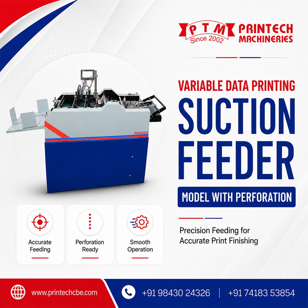 VDP Printing Machine with Suction Feeder